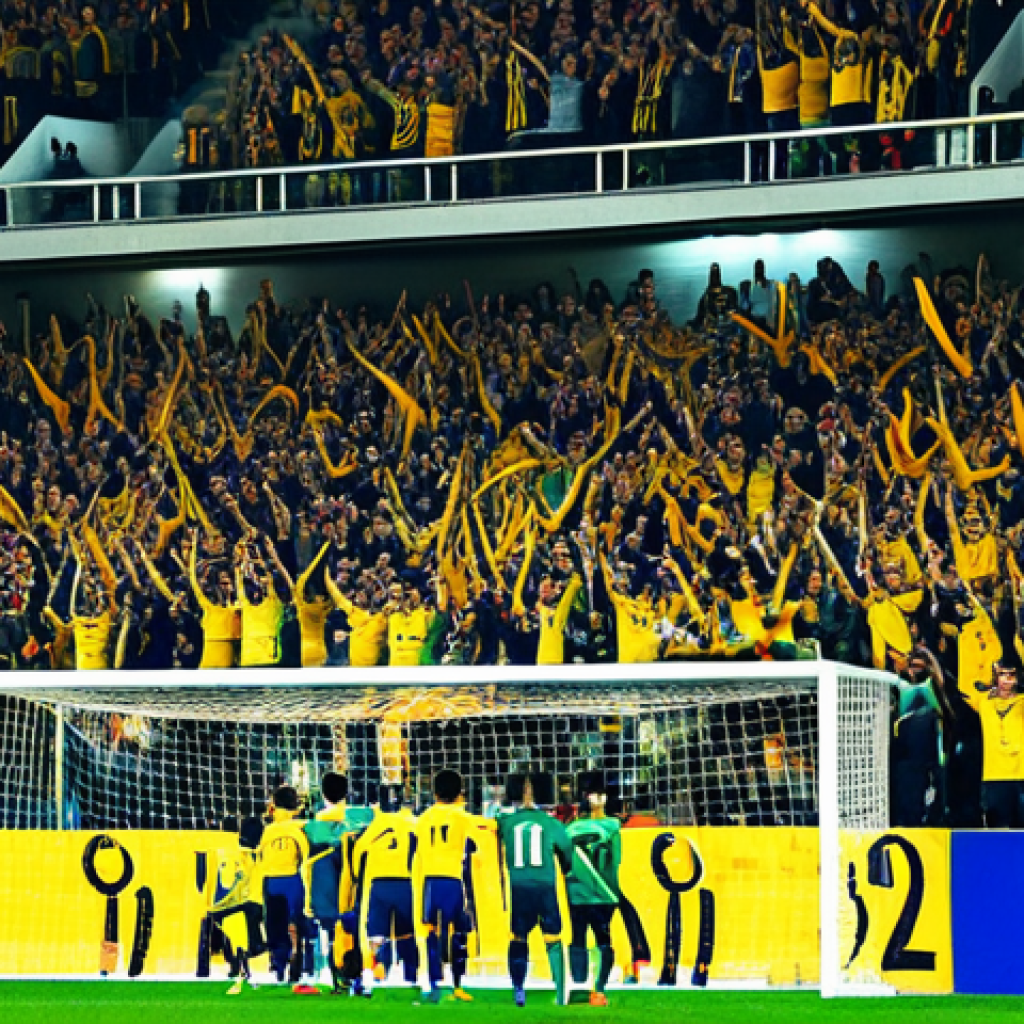 축구와 올림픽 종목의 차이점 - **Prompt:** A vibrant soccer stadium packed with enthusiastic fans in team jerseys, cheering during ...