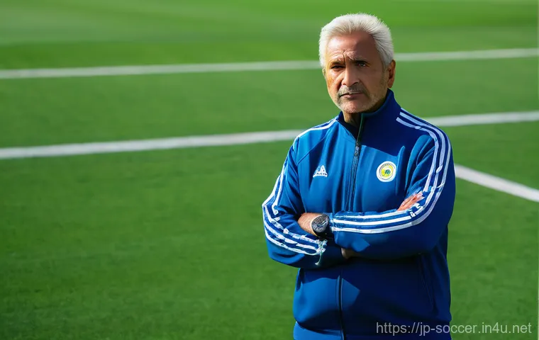 축구를 통해 배우는 리더십 - **Prompt:** A wise and experienced soccer coach, a man in his late 50s with thoughtful, sharp eyes, ...
