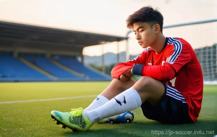 축구 훈련 일지 작성법 - **Prompt 1: Reflective Journaling After Practice**
    "A 17-year-old male soccer player, dressed in...